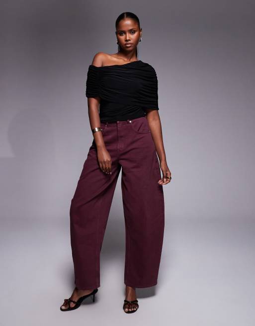 ASOS DESIGN - Top près du corps à cape asymétrique - Noir, 2 de 4