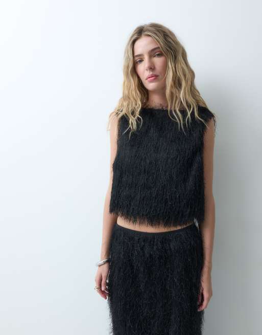 ASOS DESIGN top senza maniche morbido nero, 3 di 4