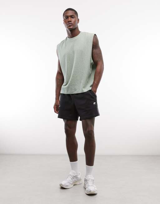 ASOS DESIGN - Top senza maniche squadrato oversize verde salvia in tessuto jacquard, 2 di 5