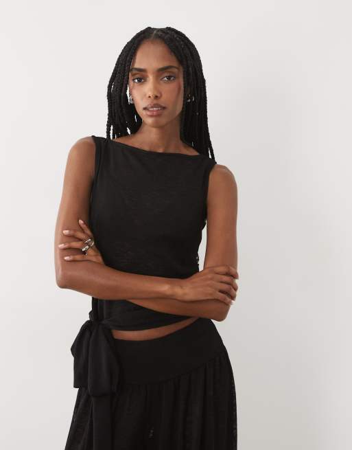 ASOS DESIGN - Coordinato nero trasparente, 3 di 3