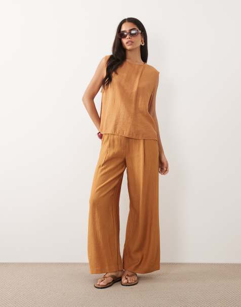 ASOS DESIGN - Top stropicciato in coordinato - view 1
