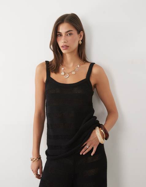 ASOS DESIGN - Top style brassière en maille crochetée - view 1