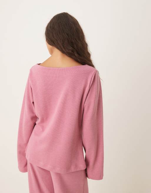 ASOS DESIGN - Top ultra-doux à épaules dénudées et manches longues avec détail noué, 3 de 4