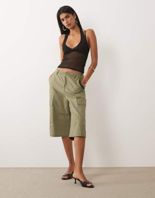 ASOS DESIGN - Top van doorschijnend mesh met halternek in zwart, 2 van 4