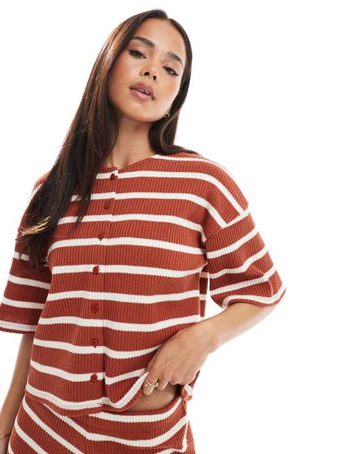 ASOS DESIGN – Top w paski, część zestawu