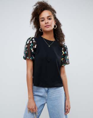 asos puff sleeve top