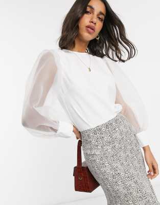 asos organza top