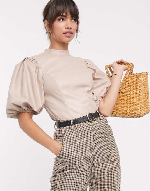 Asos puff sleeve store top