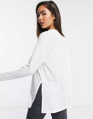 asos long white shirt