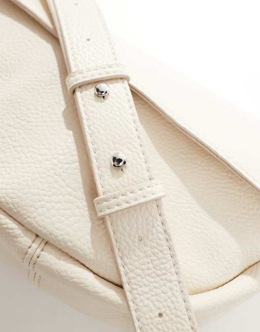 ASOS DESIGN – Torba crossbody z imitacji skóry w kolorze ecru, 3 z 4