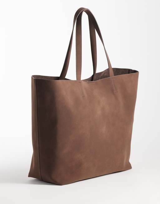 ASOS DESIGN – Torba typu tote oversize z imitacji zamszu, 4 z 4
