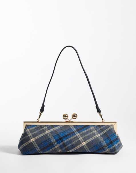 ASOS DESIGN torebka na ramię z ramką we wzór w kratę - view 1