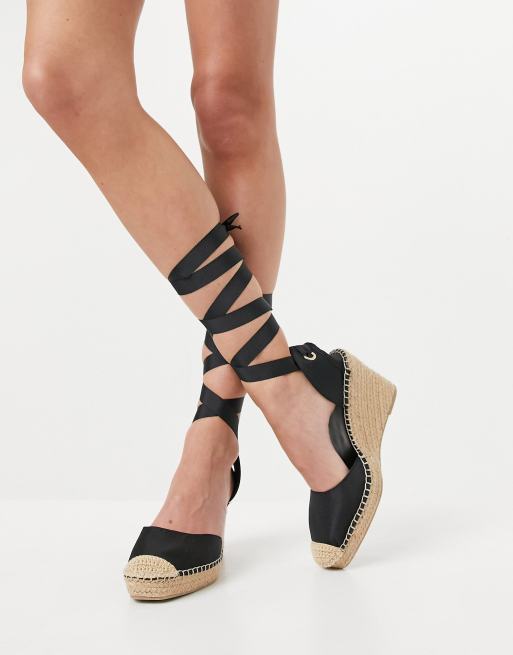 Asos lace up store espadrilles