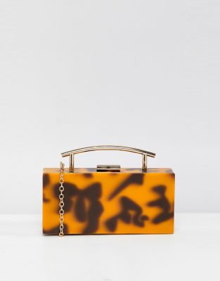 tortoiseshell clutch bag