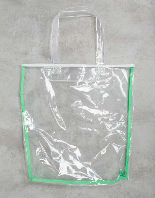 ASOS DESIGN Tote bag en plastique Transparent