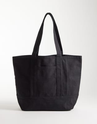 Asos Design Tote Bag In Black