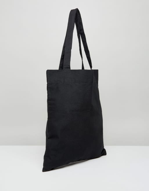 Black tote bag discount asos