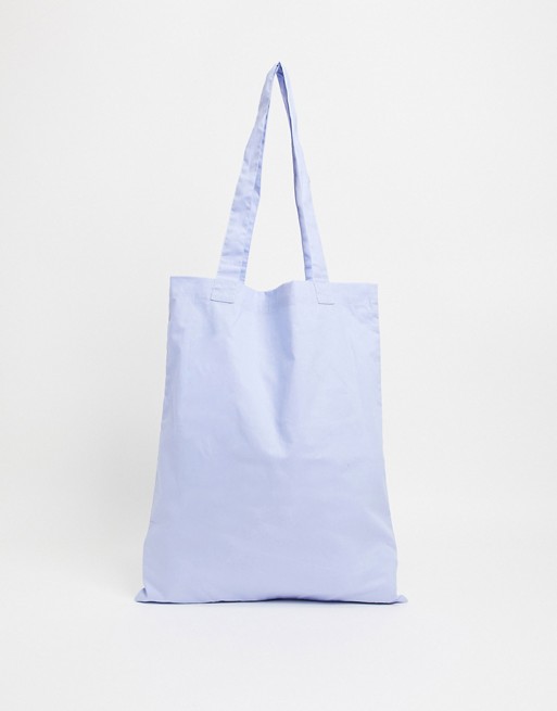 ASOS DESIGN tote bag in light blue