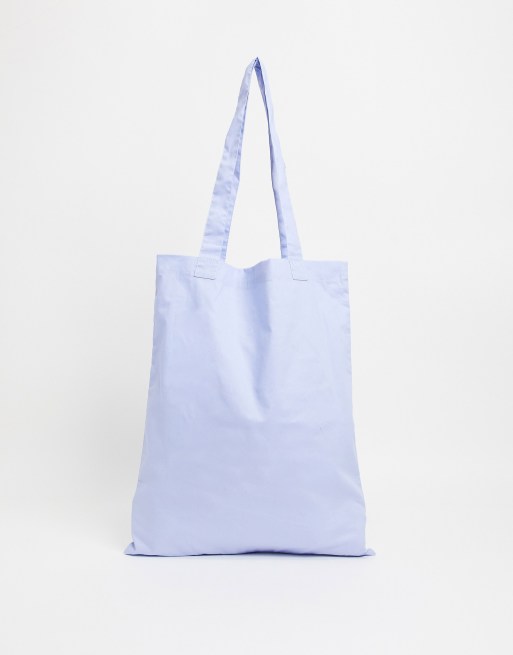 Pale blue store tote bag