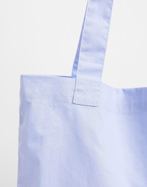 ASOS DESIGN tote bag in light blue