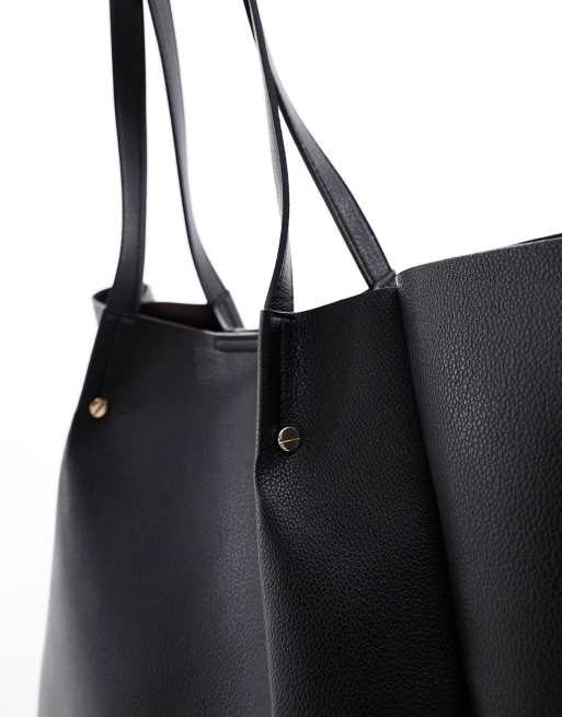 Asos black shopper bag sale