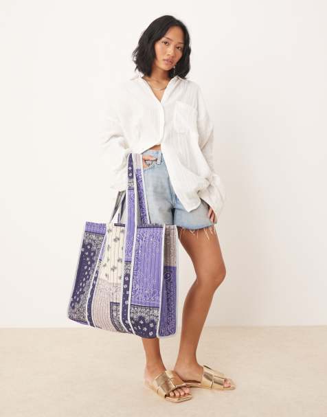 ASOS DESIGN - Tote bag matelassé effet patchwork - view 1