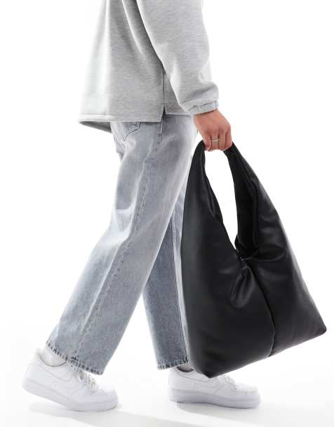 ASOS DESIGN - Tote bag matelassé en similicuir - Noir - view 1