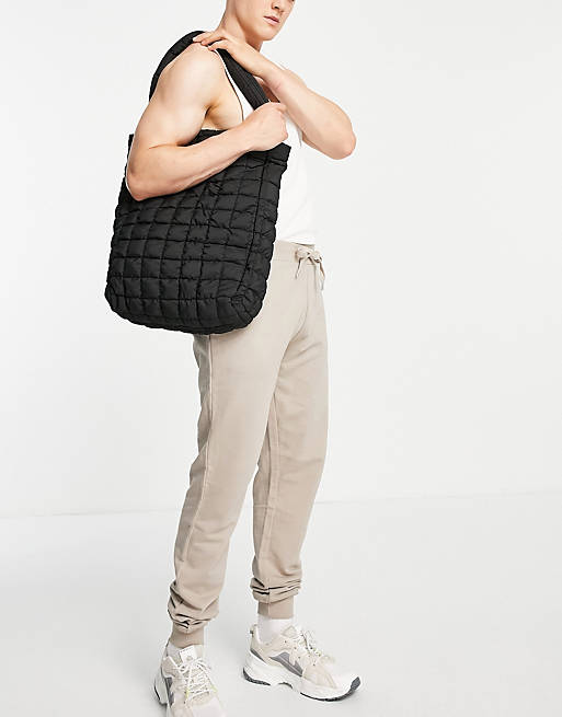 Homme Sacs Sacs fourre-tout Tote bag oversize matelassé en nylon Synthétique ASOS pour homme en coloris Noir 