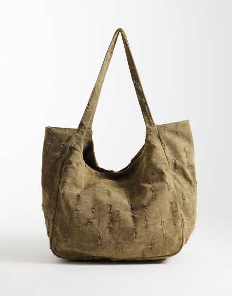 ASOS DESIGN - Tote bag texturé - Vert - view 1
