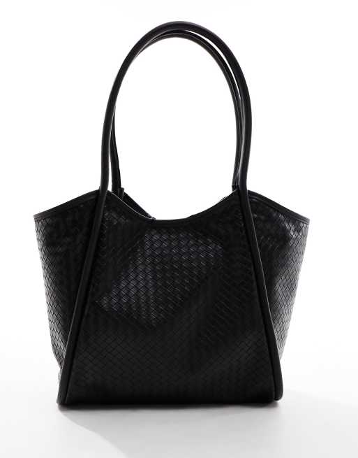 ASOS DESIGN - Tote bag tissé tubulaire - Noir, 2 de 4