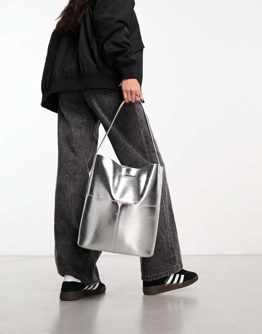 Asos discount silver bag