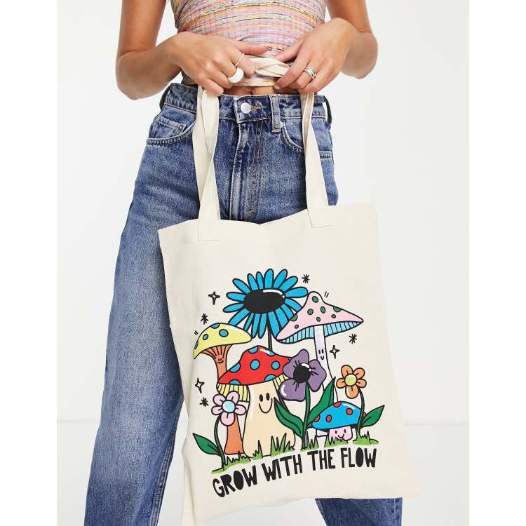 ASOS DESIGN tote bag with ring detail