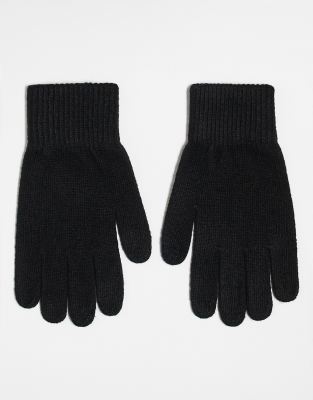 touch screen gloves in polyester in black