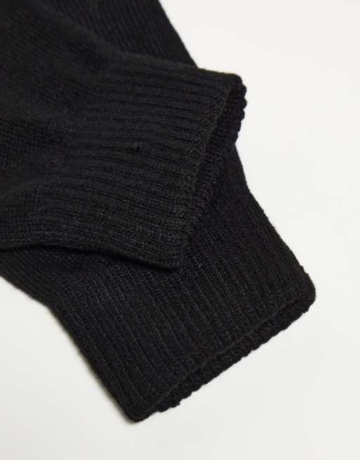 ASOS DESIGN touchscreen gloves in black, 3 of 4