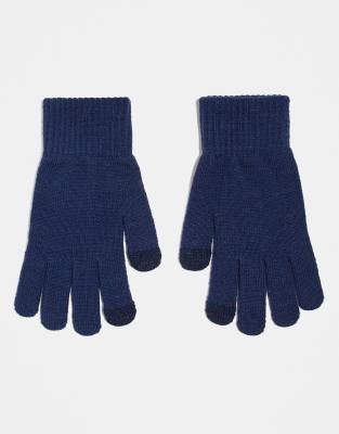 touchscreen gloves in navy