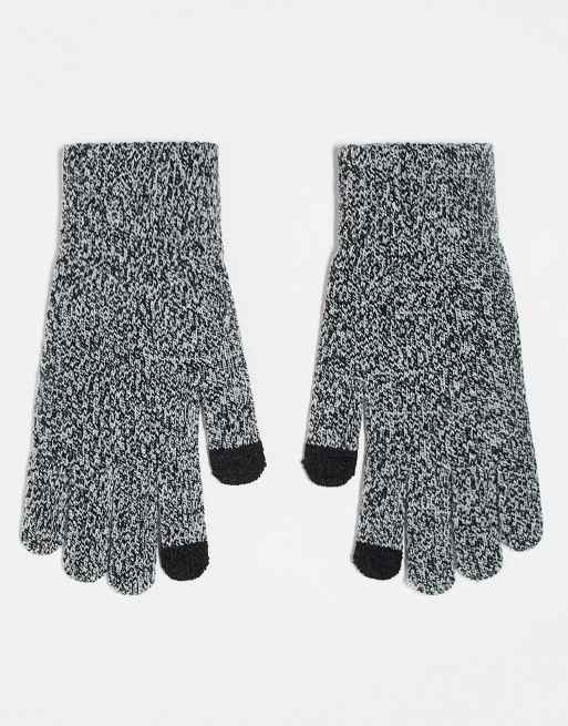 ASOS DESIGN - Touchscreen-handschoenen in gemêleerd grijs