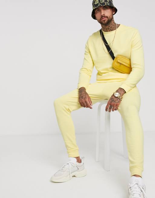 Yellow store tracksuit set