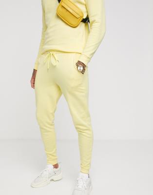 pale yellow sweatpants