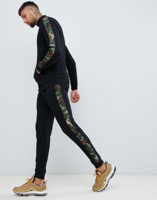 camo side stripe joggers