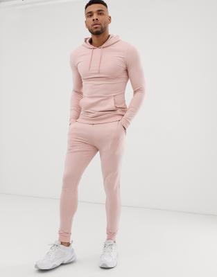 dusty pink tracksuit