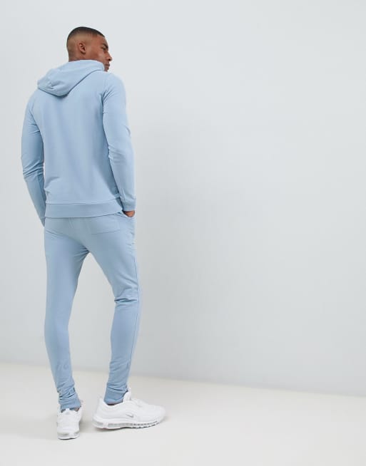 Baby blue store jogging suit