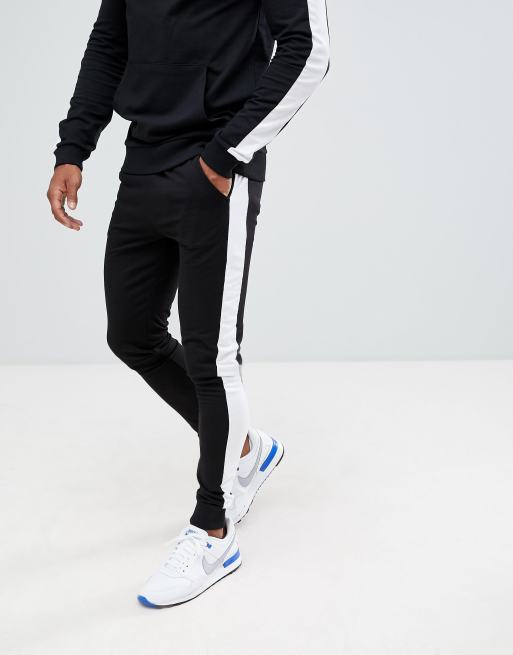 Tracksuit store white stripe