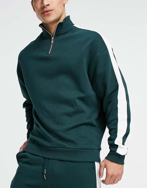 green tracksuit zip up