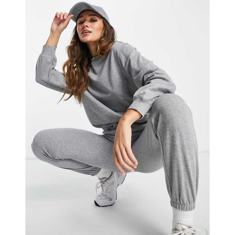 Gray sweat store suit womens