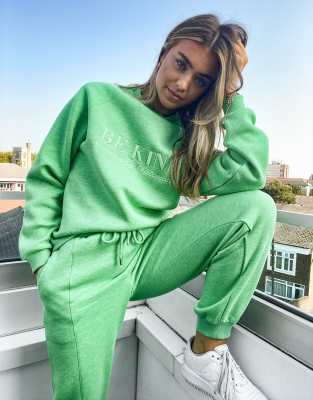 green tracksuit womens