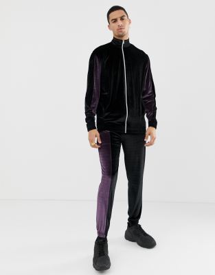 asos velvet tracksuit