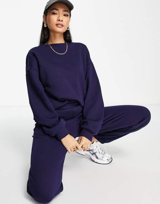 ASOS DESIGN oversized jogger in navy