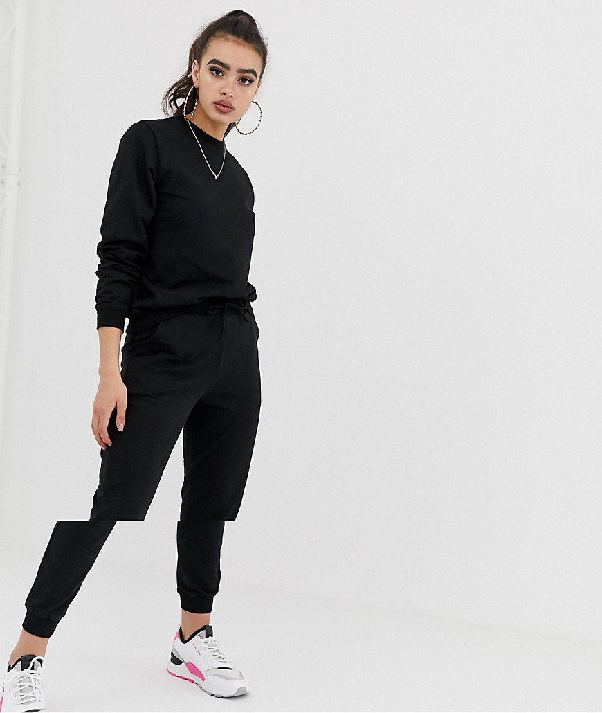 ASOS DESIGN tracksuit ultimate sweat / jogger with tie-Black