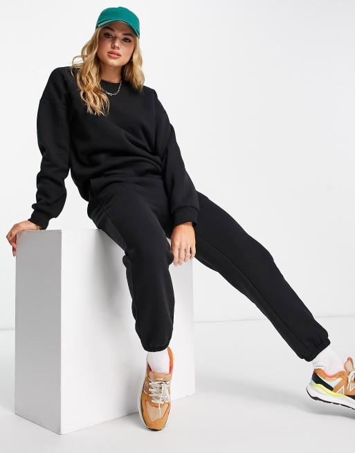 Asos black best sale tracksuit bottoms