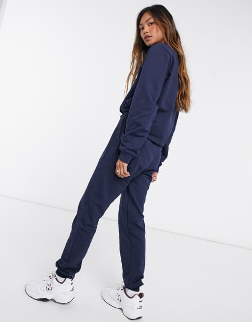 Womens navy tracksuit hotsell